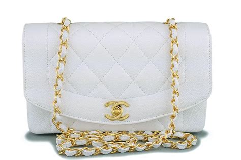 chanel white classic flap vs white diana|chanel classic flap prices.